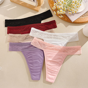 Ropa Interior Menstrual Reutilizable Cómoda, Bragas Tipo Tanga Delgadas y Duraderas de <span class=keywords><strong>Tiro</strong></span> <span class=keywords><strong>Bajo</strong></span>, Suaves, Ventiladas, Transpirables, Absorbentes, Talla 4XL, Tejidas - Product Image 6