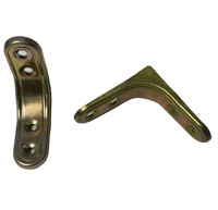 Table et chaise d'angle 90 degrés à angle droit Fixateur de quincaillerie d'ameublement Support de type L Couleur Zinc Angle Iron Connector