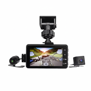 Enregistreur de conduite de moto, caméra embarquée, caméra avant et arrière, enregistrement vidéo en boucle double, TWMT80 - Product Image 1