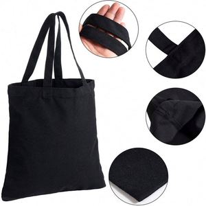 Sac fourre-tout publicitaire personnalisé réutilisable en toile avec longue anse – Portable et idéal pour les voyages, pour un usage quotidien et comme cadeau de Noël - Product Image 3