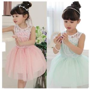 Ropa Infantil al por Mayor, Último Diseño de Moda, Vestido de Hada sin Mangas con Malla para Niñas, de Fabricante Chino - Product Image 2