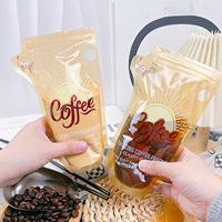 Pochette refermable à fermeture éclair avec logo personnalisé, finition mate, huit côtés scellés, sac en aluminium pour café, nourriture pour animaux, fruits secs, emballage alimentaire