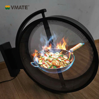 Boîte lumineuse publicitaire holographique 3D à LED double face, étanche, pour extérieur, avec contrôle intelligent par application, pour restaurant, café