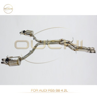 Sistem Knalpot Cat-Back Stainless Steel Ouchi Hot Selling untuk Audi RS5 B8 4.2L dengan Desain Z-Pipe, Suara V8 Mendalam, Pemasangan Langsung (Direct Bolt-On)