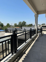 Système de balustrade en alliage d'aluminium au design moderne, facile à installer, pour balcon, terrasse, maison, modélisation 3D personnalisable