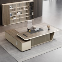 Meubles de bureau de direction, bureau moderne de luxe, table en forme de L