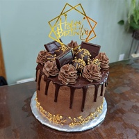 10 Stück Acryl karte Alles Gute zum Geburtstag Cake Topper für Kuchen Dekoration Vatertag Muttertag Acryl Cake Topper