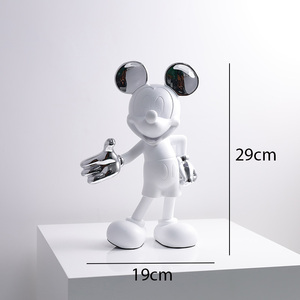 Escultura de <span class=keywords><strong>Mickey</strong></span> Mouse en arte decorativo interior de resina para casa, centro comercial, hogar, para mejorar el ambiente - Product Image 5