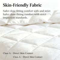 Couette universelle toutes saisons en duvet de canard, taille Queen, blanche, insert de couette doux, moelleux et respirant en coton, couette de lit