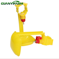 Nouvelles abreuvoirs automatiques à 360 degrés pour poulets avec gobelets en plastique et design à tétine, garantie de 6 mois pour les poulets