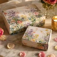 Boîte en papier personnalisée écologique beige minimaliste, boîte d'expédition en carton ondulé, emballage en gros, boîte cadeau pour vêtements