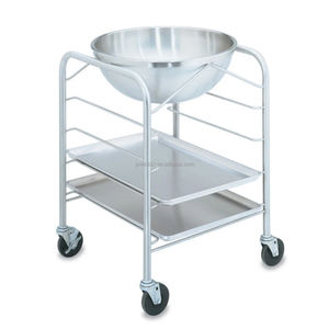 Chariot de mélangeur en acier inoxydable avec 4 plateaux coulissants pour cuisine commerciale - Product Image 3
