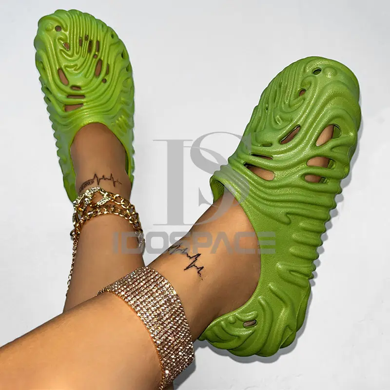 Unisex Summer Slippers Designers Shoes Slides Men Women's Slippers Fashion Fingerprint Hole Shoes Sandals Slides