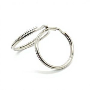 YIWANG Factory Wholesale 25mm Silver Metal <b>Split</b> <b>Ring</b> <b>Key</b> Chains - Product Image 2