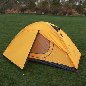 Tente de camping portable légère pour 2-3 personnes, 200*180cm, double couche, imperméable, avec poteaux en aluminium, pour le voyage et la randonnée - Product Image 5