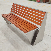 Banc d'extérieur en WPC, banc public de parc, lattes de banc en bois de remplacement pour mobilier de jardin, banc en bois dur pour patio