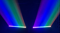 Barre d'éclairage étanche à mouvement inclinable, projecteur LED à tête mobile 18x40W RGBW, pixels LED individuels, DMX, faisceau, wash, zoom, pour scène