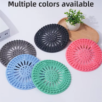 Crépine de vidange en plastique durable, flexible et multicolore, attrape-cheveux pour lavabo, baignoire et douche