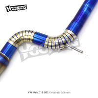 Auto Racing Car Escape Valvetronic Catback Échappement Pour VW Golf MK7.5/7.5 GTI 2.0T 2015-2019 Titanium Pipe Silencieux Système D'échappement