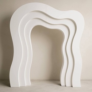 DreamLike Wedding Stage Backdrop <b>Decoration</b> White Acrylic <b>Arch</b> Multi-layer <b>for</b> Wedding Event Backdrop <b>Decoration</b> - Product Image 2