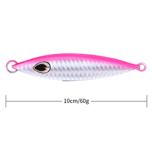 Bán buôn lb022/lb023/lb024 20g 30g 40g sáng chìm kim loại Jig mồi dài bắn chì jigging Mồi Câu Cá - Product Image 5