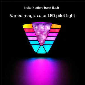 12V 24V dinamico colorato RGB luci dei freni a LED per auto triangolo posteriore terzo freno luci pilota spia di arresto lampada di sicurezza per autocarri