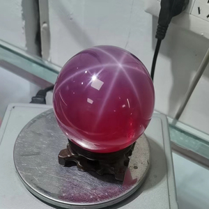 Yz Đồ Trang Sức Ưa Thích Lớn Bóng <span class=keywords><strong>1</strong></span>-7Kg Hình Dạng Màu Đỏ Của <span class=keywords><strong>Ruby</strong></span> Sao Sapphire Sáu Dòng Tổng Hợp #5 #8 Corundum Của <span class=keywords><strong>Ruby</strong></span> Sao - Product Image 2