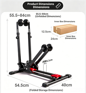 Soporte Vertical <span class=keywords><strong>de</strong></span> Acero para Bicicletas, <span class=keywords><strong>de</strong></span> Interior/Exterior, para Almacenamiento en Garaje, para Bicicletas <span class=keywords><strong>de</strong></span> <span class=keywords><strong>Montaña</strong></span> y Carretera, <span class=keywords><strong>de</strong></span> Primera Calidad - Product Image 2