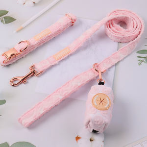 Arnés de diseño de lujo personalizado <span class=keywords><strong>para</strong></span> cachorros, recién llegados, accesorios <span class=keywords><strong>para</strong></span> mascotas, flor, Color rosa, pajarita bonita, collar de correa, <span class=keywords><strong>chaleco</strong></span> <span class=keywords><strong>para</strong></span> perros pequeños - Product Image 4