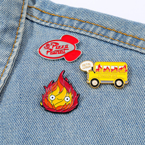 Pin esmaltado de Anime Burning Bus <span class=keywords><strong>Calcifer</strong></span> - Product Image 6