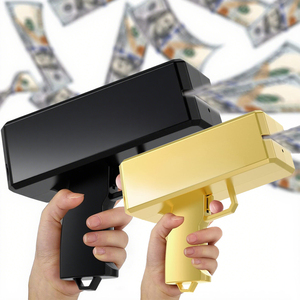 Tirador de pistola de <span class=keywords><strong>dinero</strong></span> de cañón de oro de lujo para fiestas de boda cumpleaños celebraciones de Navidad videos musicales hechos de papel plástico - Product Image 1