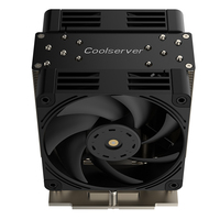 Refroidisseur de processeur COOLSERVER SP5 4UM98, double ventilateur, 6 caloducs, refroidissement silencieux par air, contrôle de la vitesse du ventilateur PWM, pour serveur 4U, TDP 400W