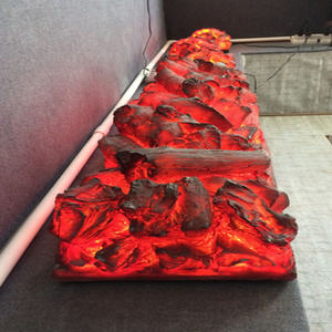 Luz con motivo de madera de Fresno resplandeciente a prueba de lluvia, hoguera, fiesta, llama, chimenea de vapor electrónica, lavabo, Dionysus, desfile de carnaval, antorcha - Product Image 4