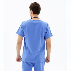 Conjuntos de uniformes de Hospital, licra, contraste, cuello en V, enfermería - Product Image 5