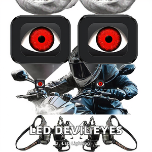 Lampu Motor Remote Control Devil Eyes 6 Mode Lampu LED Dinamis Pupil Eye Sistem Pencahayaan Motor yang Ditingkatkan - Product Image 3