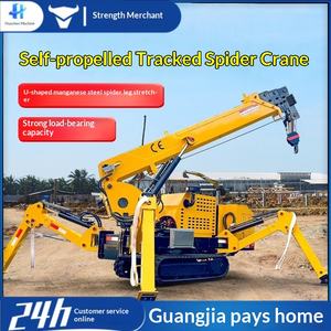 Grue araignée, petit atelier, espace intérieur étroit, travail en hauteur, télécommande, chenille, auto-propulsée, grue araignée - Product Image 1