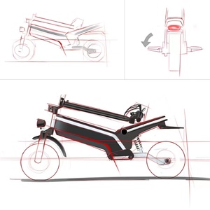 Scooter pliable tout-terrain pour adultes F1 49 km/h, deux roues, moteur 500 W - Product Image 2