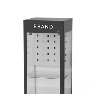 Kính hiển thị khung đứng quang khung sàn xoay tròn vuông Kính mát cửa hàng Kính mát hiển thị đứng - Product Image 5