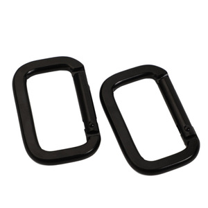 Mosquetón de Aleación de Aluminio de 50mm de Alta Calidad al por Mayor, Personalizado, Negro, Rectangular, para Llavero, Bolsa Táctica, Industria Pesada - Product Image 4