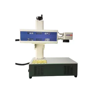 30W 50w carbon dioxide CO2 laser marking printing machine for metal pipe wood paper label plastic material