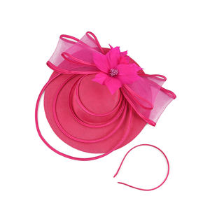 Tocados de novia Premium de lujo, sombreros de boda para mujer, sombreros de Iglesia Derby Sinamay únicos de alta calidad para fiestas, pesca informal - Product Image 6