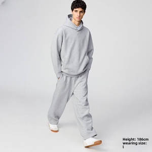 กางเกงกีฬาทรงหลวมใส่ได้ทั้งชายและหญิงสไตล์ลำลองสีพื้นระบายอากาศได้ดีกางเกงกีฬาใส่ได้ทุกวันสำหรับฤดูใบไม้ร่วง - Product Image 1