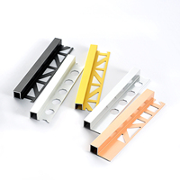 Profilé de finition en aluminium Q-Edge pour salle de bain, meuble sous-vasque, cuisine, salon et intérieur |   Bordure décorative moderne, fine, durable