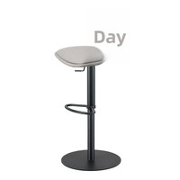 Tabouret de bar relevable moderne et simple en cuir givré, style de luxe léger, design de créateur, avec dossier rotatif et réglable en hauteur, pour îlot de cuisine