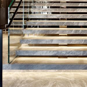 Escalera Recta en Forma de I con Viga Oculta de Acero Resistente para Exteriores, Escalones de Madera y Barandilla de Vidrio, en Oferta - Product Image 3