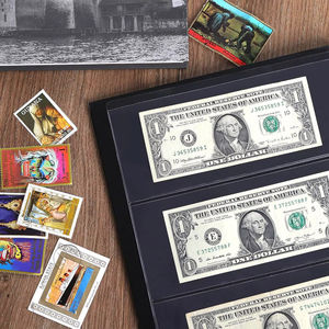 Classeur à monnaie à 60 poches-7.7 "X 3.2" Porte-billets avec étui de protection pour papier pliant <span class=keywords><strong>argent</strong></span> Dollars Bi - Product Image 5