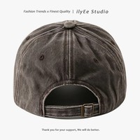 Topi Baseball 6 Panel Unisex Edgy-chic 100% Katun; Bordir Mesin Antik Alfanumerik Semua Musim, Topi Premium Ukuran Besar