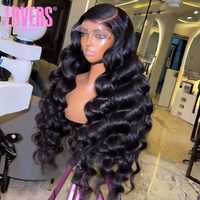 Perruque Lisse Soyeuse en Gros, Cheveux Vietnamiens Bruts 100% Non Traités, Perruque Frontale en Dentelle Suisse HD 13x4, Perruque en Cheveux Humains Vierges Cambodgiens