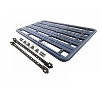 GZDL4WD Porte-bagages de toit plat en aluminium pour Land Cruiser Prado 120 Série KDJ120 2003-2009 4x4 Accessoires tout-terrain 220x125cm