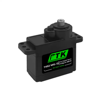 Servomoteur numérique PTK 7452 MG-D HV à engrenages métalliques, 4,5 kg, 0,105 sec, compatible Lipo 2S (4,8V-7,4V) pour avions RC à voilure fixe F3P F5J et planeurs